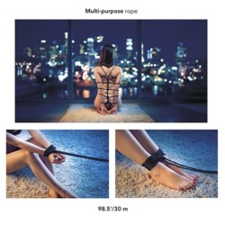 CALEXOTICS - SCANDAL CUERDA BDSM NEGRA 30 M