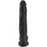 KING COCK - PENE REALÍSTICO CON TESTÍCULOS 30.5 CM NEGRO