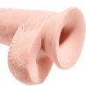 KING COCK - PENE REALÍSTICO CON TESTÍCULOS 19.4 CM NATURAL