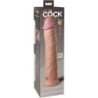 KING COCK - ÉLITE DILDO REALÍSTICO SILICONA 28 CM