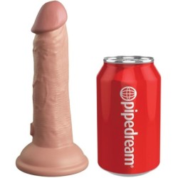 KING COCK - ÉLITE DILDO REALÍSTICO VIBRADOR & SILICONA 15.2 CM