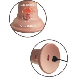 KING COCK - ÉLITE DILDO REALÍSTICO VIBRADOR & SILICONA 20.3 CM