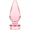 NEBULA SERIES BY IBIZA - MODELO 4 PLUG CRISTAL ROSA 11 CM -O- 5 CM