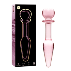 NEBULA SERIES BY IBIZA - MODELO 7 PLUG CRISTAL ROSA 13.5 CM -O- 3 CM