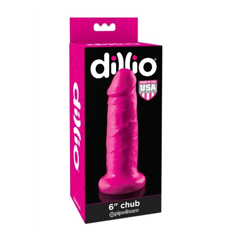 DILLIO - DILDO CON VENTOSA CHUB 15.2 CM ROSA