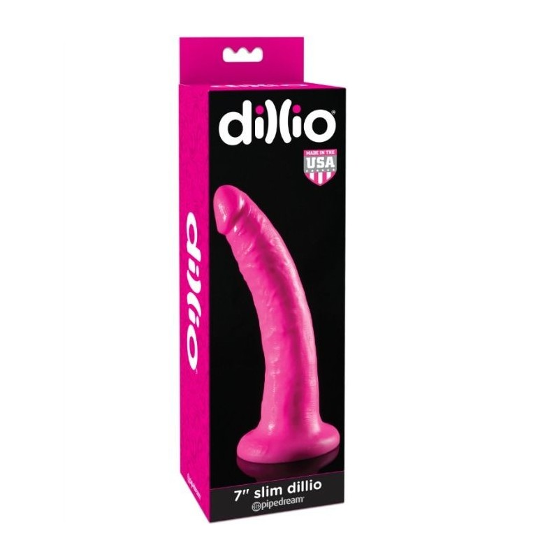 DILLIO - DILDO CON VENTOSA 17.8 CM - ROSA