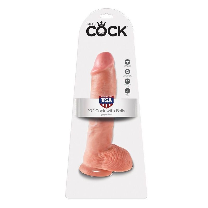 KING COCK - 10 PENE REALÍSTICO NATURAL 26.5 CM