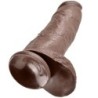KING COCK - 12 PENE REALÍSTICO MARRÓN 30.48 CM