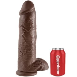 KING COCK - 12 PENE REALÍSTICO MARRÓN 30.48 CM
