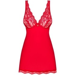 OBSESSIVE - BABYDOLL Y TANGA LUVAE ROJO S/M