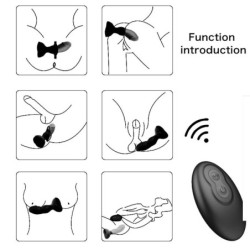 ARMONY - EXTREME A BLOOM ROSA VIBRADOR & PLUG ANAL CONTROL REMOTO NEGRO