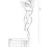 PASSION - WOMAN BS013 BODYSTOCKING BLANCO TALLA ÚNICA