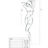 PASSION - WOMAN BS026 BODYSTOCKING ESTILO VESTIDO NEGRO TALLA ÚNICA