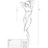 PASSION - WOMAN BS035 BODYSTOCKING NEGRO TALLA ÚNICA