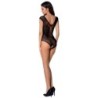 PASSION - WOMAN BS064 BODYSTOCKING NEGRO TALLA ÚNICA