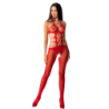 PASSION - WOMAN BS084 BODYSTOCKING ROJO TALLA ÚNICA