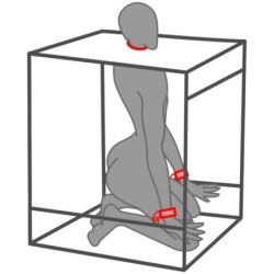 SECRET DOME - KINK CLUB CABINA BUKKAKE NEGRO & ROJO