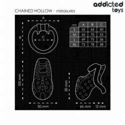 ADDICTED TOYS LOCKED - CHAINED HOLLOW JAULA PARA PENE 10,5 CM