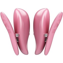 PRETTY LOVE - CAILEY PINZAS PARA PEZONES 10 VIBRACIONES CONTROL REMOTO ROSA