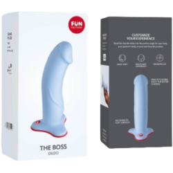 FUN FACTORY - THE BOSS DILDO REALÍSTICO CELESTE