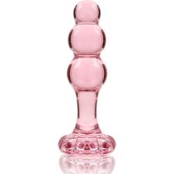 NEBULA SERIES BY IBIZA - MODELO 1 PLUG CRISTAL ROSA 10.5 CM -O- 3 CM