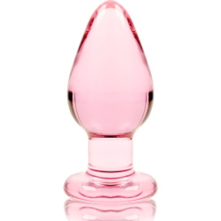 NEBULA SERIES BY IBIZA - MODELO 3 PLUG CRISTAL ROSA 11 CM -O- 5 CM