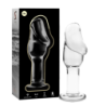 NEBULA SERIES BY IBIZA - MODELO 6 PLUG CRISTAL TRANSPARENTE 12.5 CM -O- 4 CM