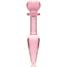 NEBULA SERIES BY IBIZA - MODELO 7 PLUG CRISTAL ROSA 13.5 CM -O- 3 CM