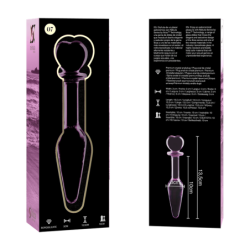 NEBULA SERIES BY IBIZA - MODELO 7 PLUG CRISTAL ROSA 13.5 CM -O- 3 CM