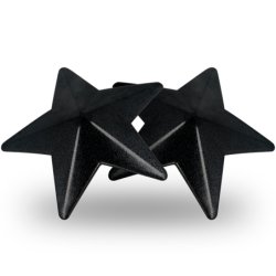 COQUETTE CHIC DESIRE - CUBRE PEZONES METAL ESTRELLAS NEGRAS
