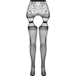 PASSION - S027 MEDIAS CON LIGUERO NEGRO TALLA ÚNICA