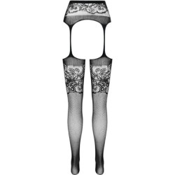 PASSION - S029 MEDIAS CON LIGUERO NEGRO TALLA ÚNICA