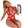 SUBBLIME - BODY HALTER SEXY CON ARNÉS ROJO L/XL