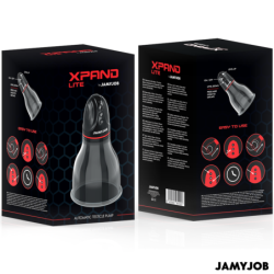 JAMYJOB - XPAND LITE BOMBA AUTOMTICA DE TESTÍCULOS 3 NIVELES DE ONDAS ESTIMULADORAS GRIS