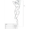 PASSION - WOMAN BS019 BODYSTOCKING BLANCO TALLA ÚNICA