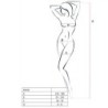 PASSION - WOMAN BS045 BODYSTOCKING BLANCO TALLA ÚNICA