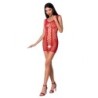 PASSION - WOMAN BS073 BODYSTOCKING TALLA ÚNICA ROJO