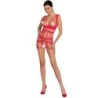 PASSION - WOMAN BS089 BODYSTOCKING ROJO TALLA ÚNICA