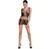 PASSION - WOMAN BS090 BODYSTOCKING NEGRO TALLA ÚNICA