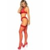 LEG AVENUE - SET TRES PIEZAS DE ENCAJES TALLA ÚNICA - ROJO