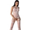 PASSION - BS095 BODYSTOCKING BLANCO TALLA ÚNICA