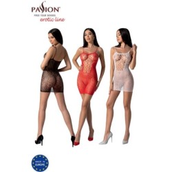 PASSION - BS096 BODYSTOCKING ROJO TALLA ÚNICA