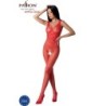 PASSION - BS098 BODYSTOCKING ROJO TALLA ÚNICA