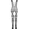 PASSION - BS099 BODYSTOCKING NEGRO TALLA ÚNICA