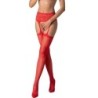 PASSION - S028 MEDIAS CON LIGUERO ROJO TALLA ÚNICA