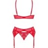 OBSESSIVE - INGRIDIA SET TRES PIEZAS ROJO XS/S