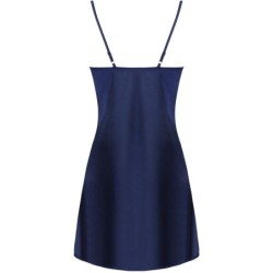 LIVCO CORSETTI FASHION - JACQUELINE LC 90249 BATA + CAMISA + PANTY AZUL MARINO L/XL