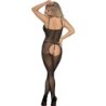 SUBBLIME - 951726 BODYSTOCKING CROTCHLESS DE REJILLA ELÁSTICO NEGRO TALLA ÚNICA