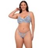SUBBLIME - 957636 CONJUNTO SUJETADOR Y PANTIES CON BORDADOS DE FLORES CELESTE L/XL