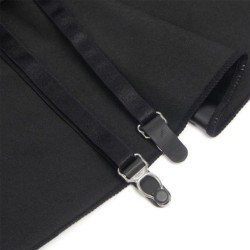 SUBBLIME - 957704 VESTIDO DE CUERO CON CREMALLERA Y ENCAJE NEGRO S/M